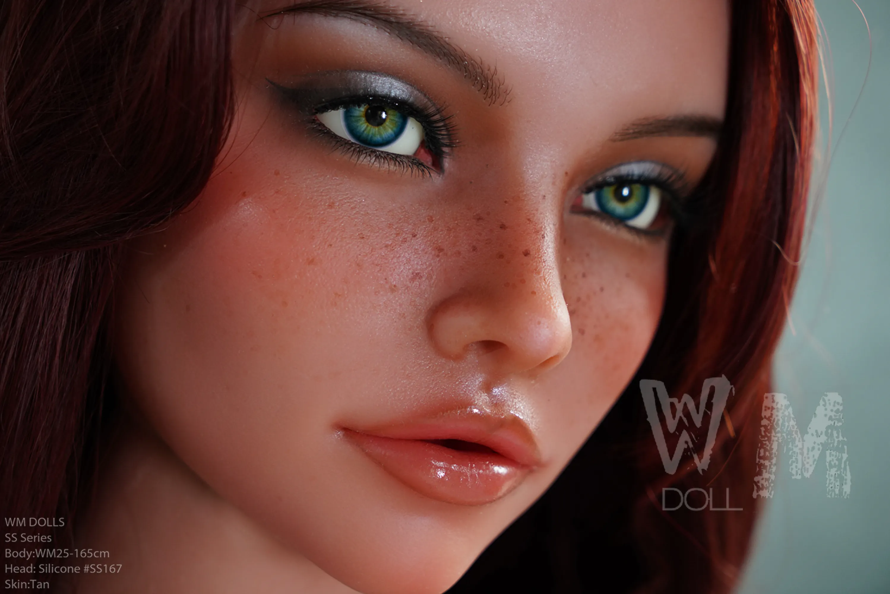 165cm (5ft5) E-Cup Ultra-Realistic Silicone Head + TPE Body Hybrid Sex Doll, ROS Head #SS167